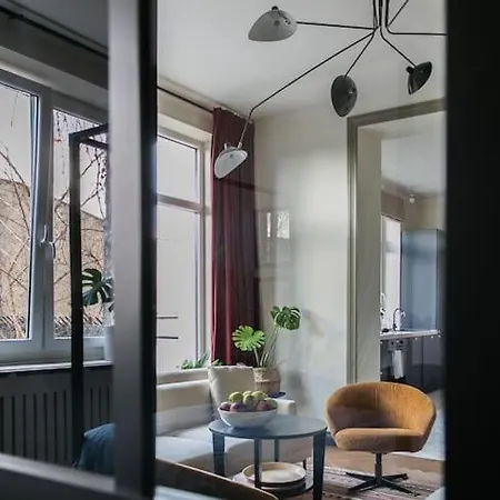 Dark Blue Apartment Warsaw